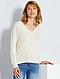     Camisola oversize com gola em V vista 1
