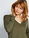     Camisola oversize com gola em V vista 1

