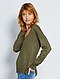     Camisola oversize com gola em V vista 4
