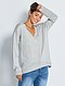     Camisola oversize com gola em V vista 1
