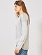     Camisola oversize com gola em V vista 4
