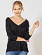     Camisola oversize com gola em V vista 1
