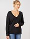     Camisola oversize com gola em V vista 5
