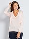     Camisola oversize com gola em V vista 3
