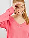     Camisola oversize com gola em V vista 1

