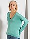     Camisola oversize com gola em V vista 1
