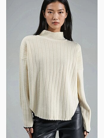 Camisola oversized com detalhe de costura my fashion