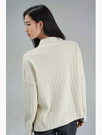 Camisola oversized com detalhe de costura my fashion