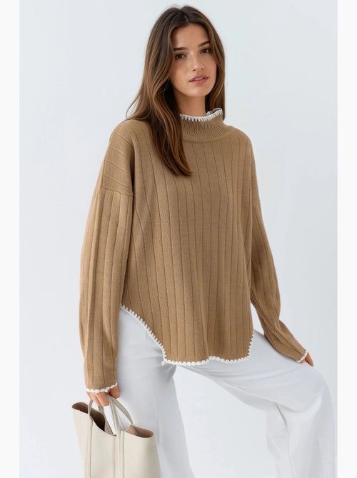 Camisola oversized com detalhe de costura my fashion - Kiabi Camisola oversized com detalhe de costura my fashion - Kiabi