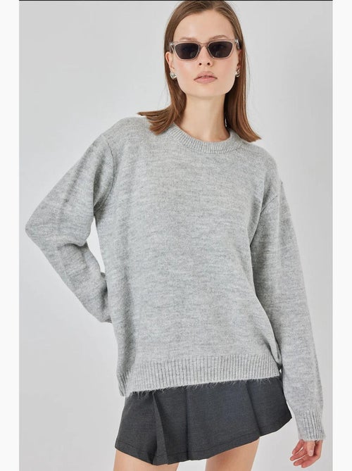 Camisola oversized de losangos com decote redondo bdart - Kiabi Camisola oversized de losangos com decote redondo bdart - Kiabi