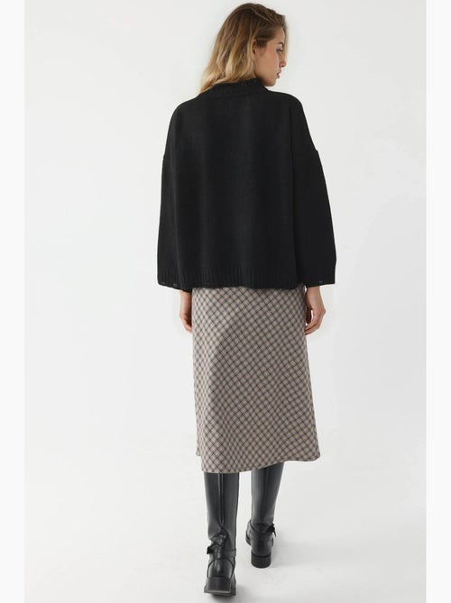 Camisola oversized de malha texturizada com decote redondo my fashion - Kiabi Camisola oversized de malha texturizada com decote redondo my fashion - Kiabi