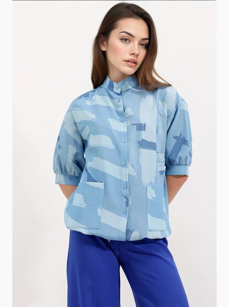 Camisola oversized estampada bdart Azul claro - Kiabi
