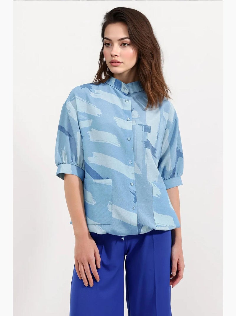 Camisola oversized estampada bdart Azul claro - Kiabi