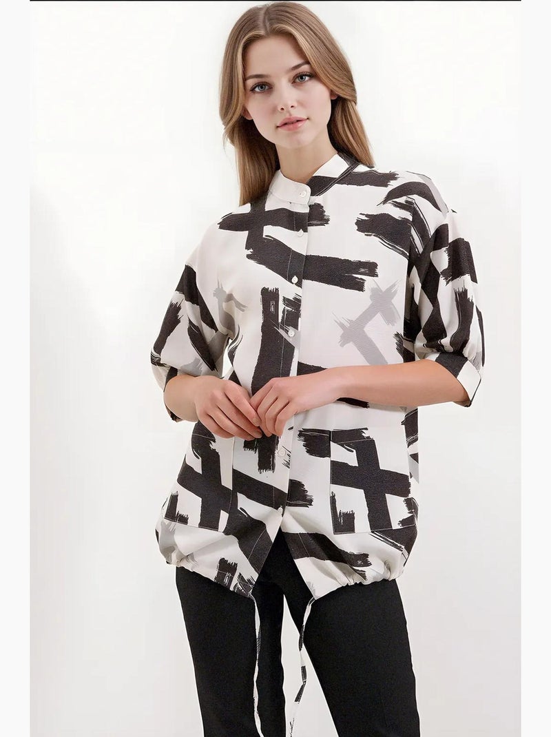 Camisola oversized estampada bdart Preto - Kiabi