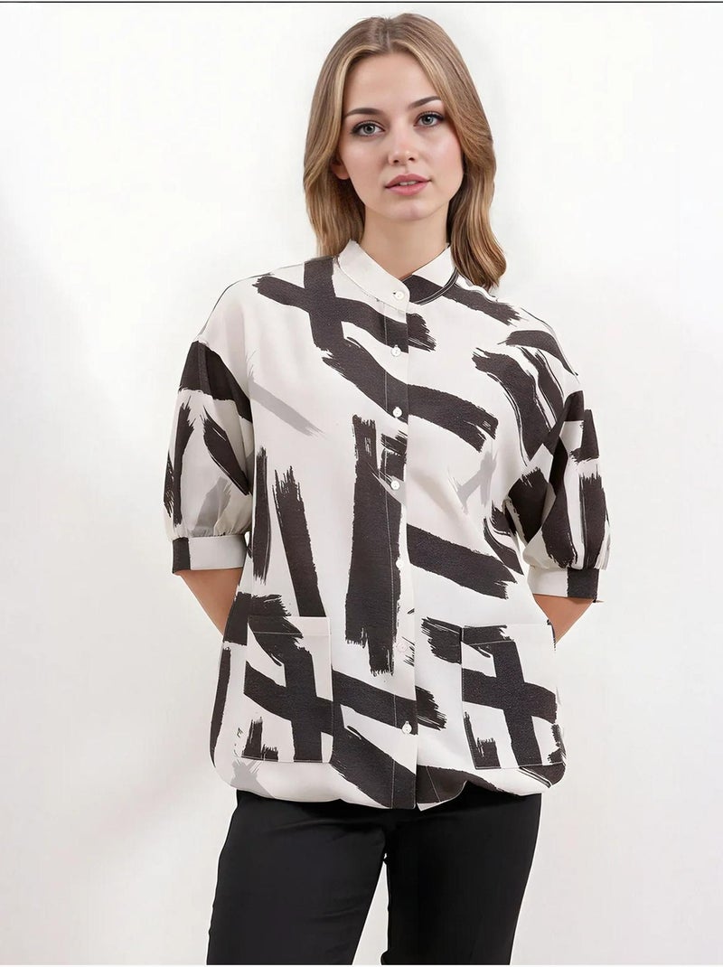 Camisola oversized estampada bdart Preto - Kiabi