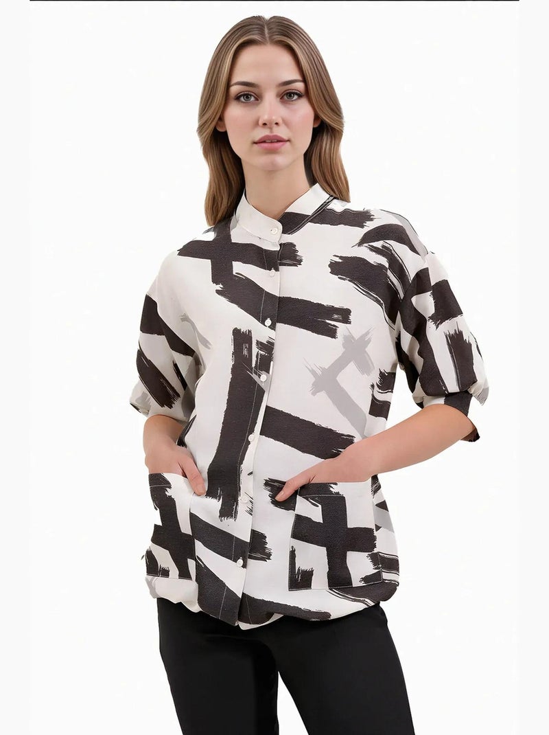 Camisola oversized estampada bdart Preto - Kiabi