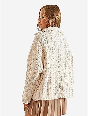 Camisola oversized para cabelo e barba com gola com fecho de correr lucci