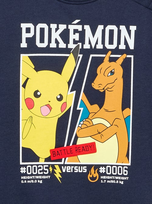 Camisola 'Pokémon' 'Pikachu' e 'Dracofogo' de gola redonda - Kiabi