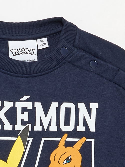 Camisola 'Pokémon' 'Pikachu' e 'Dracofogo' de gola redonda - Kiabi