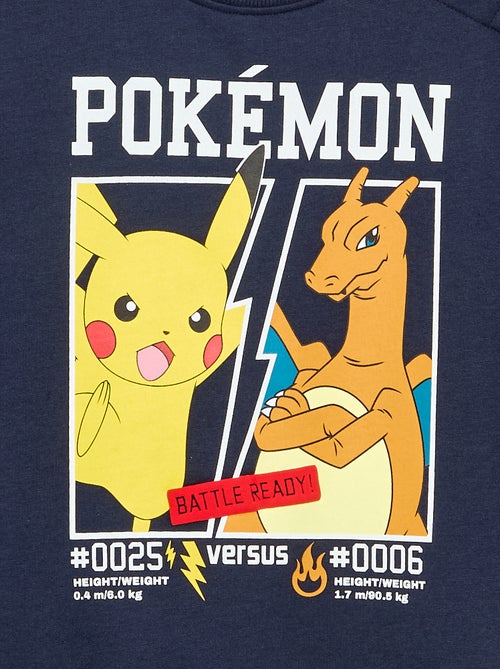 Camisola 'Pokémon' 'Pikachu' e 'Dracofogo' de gola redonda - Kiabi