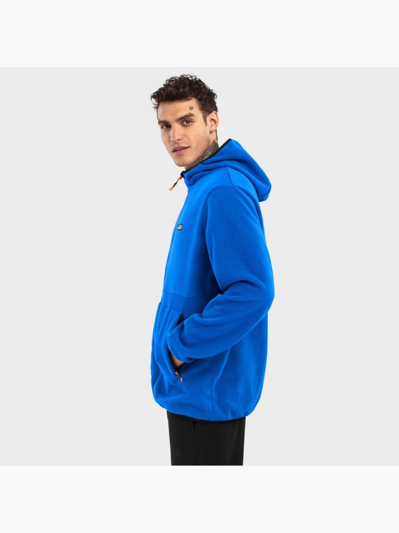 Camisola polar com capuz homem Azul - Kiabi
