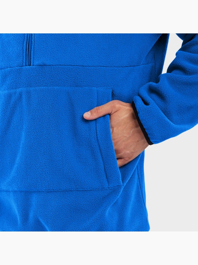 Camisola polar com capuz homem Azul - Kiabi