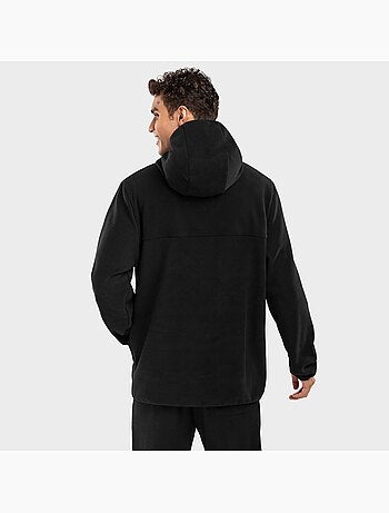Camisola polar com capuz homem
