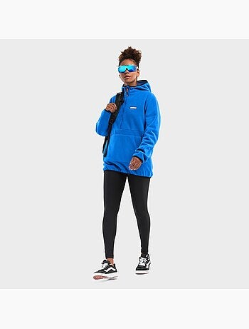 Camisola polar com capuz mulher