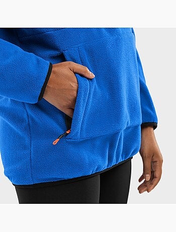 Camisola polar com capuz mulher