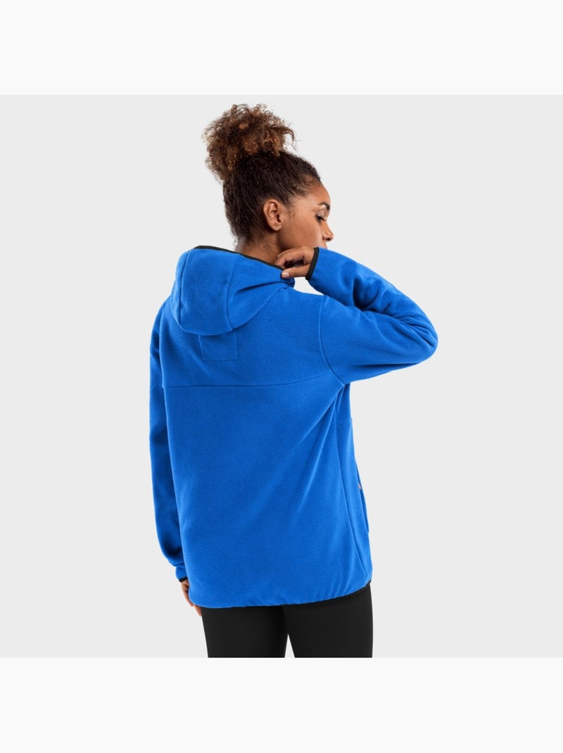 Camisola polar com capuz mulher Azul - Kiabi