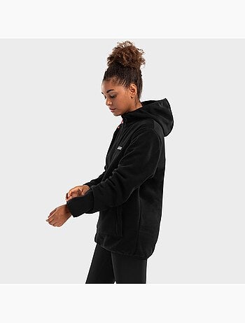 Camisola polar com capuz mulher
