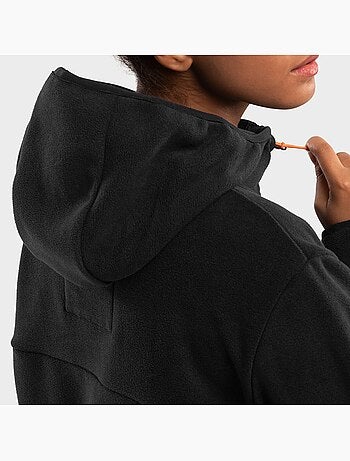 Camisola polar com capuz mulher