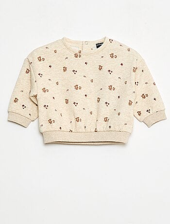 Camisola polar com padrão