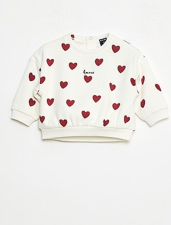 Camisola polar com padrão