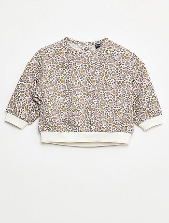 Camisola polar com padrão