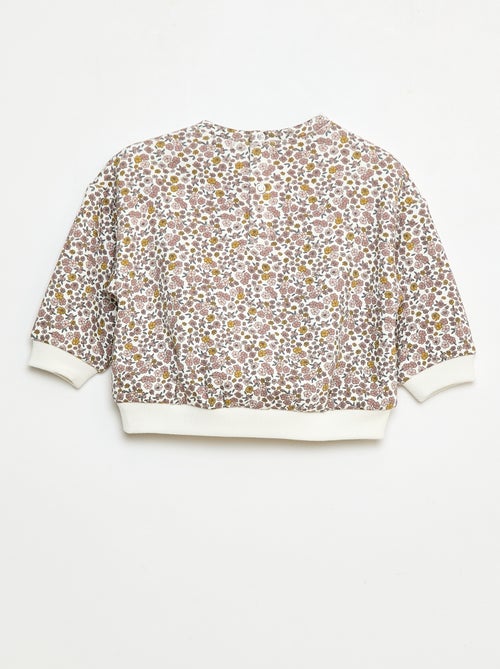 Camisola polar com padrão - Kiabi