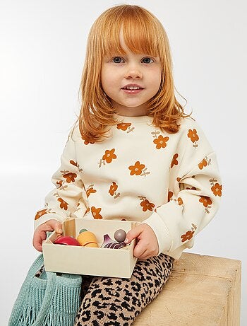 Camisola polar com padrão