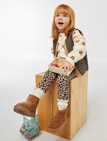 Camisola polar com padrão