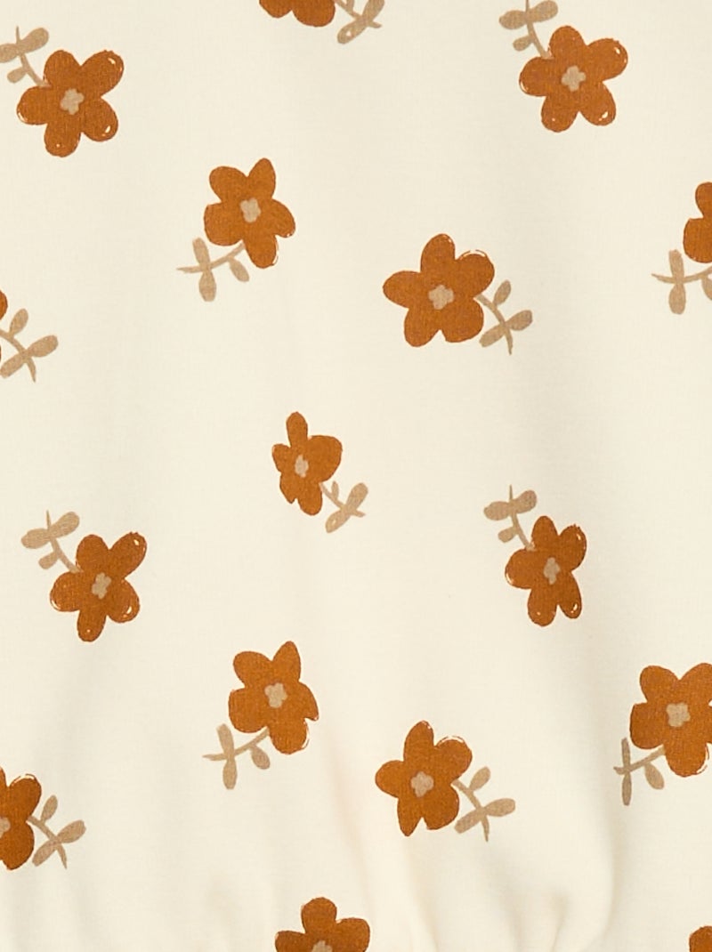Camisola polar com padrão Branco - Kiabi