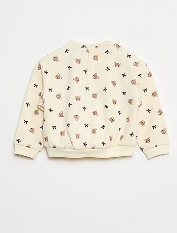 Camisola polar com padrão