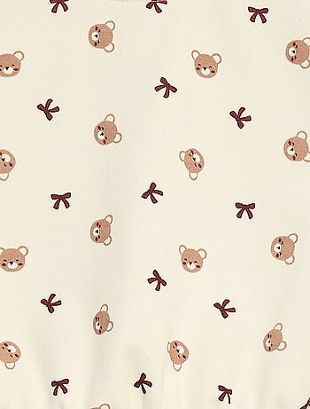 Camisola polar com padrão