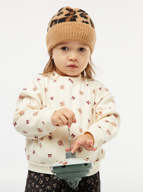 Camisola polar com padrão - Kiabi