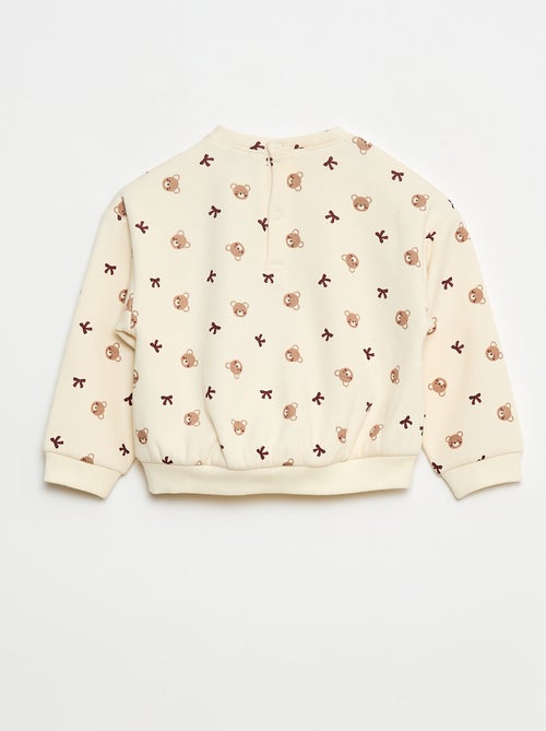 Camisola polar com padrão - Kiabi