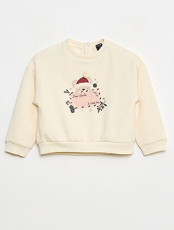 Camisola polar com padrão