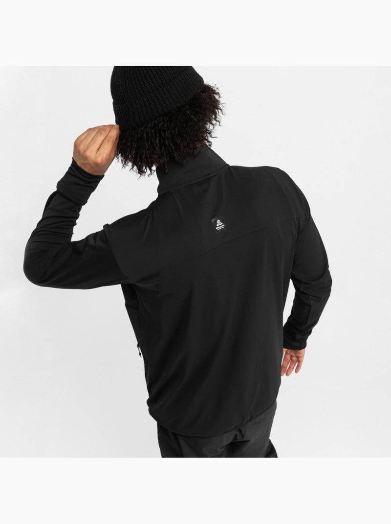 Camisola polar de caminhada para homem Preto - Kiabi
