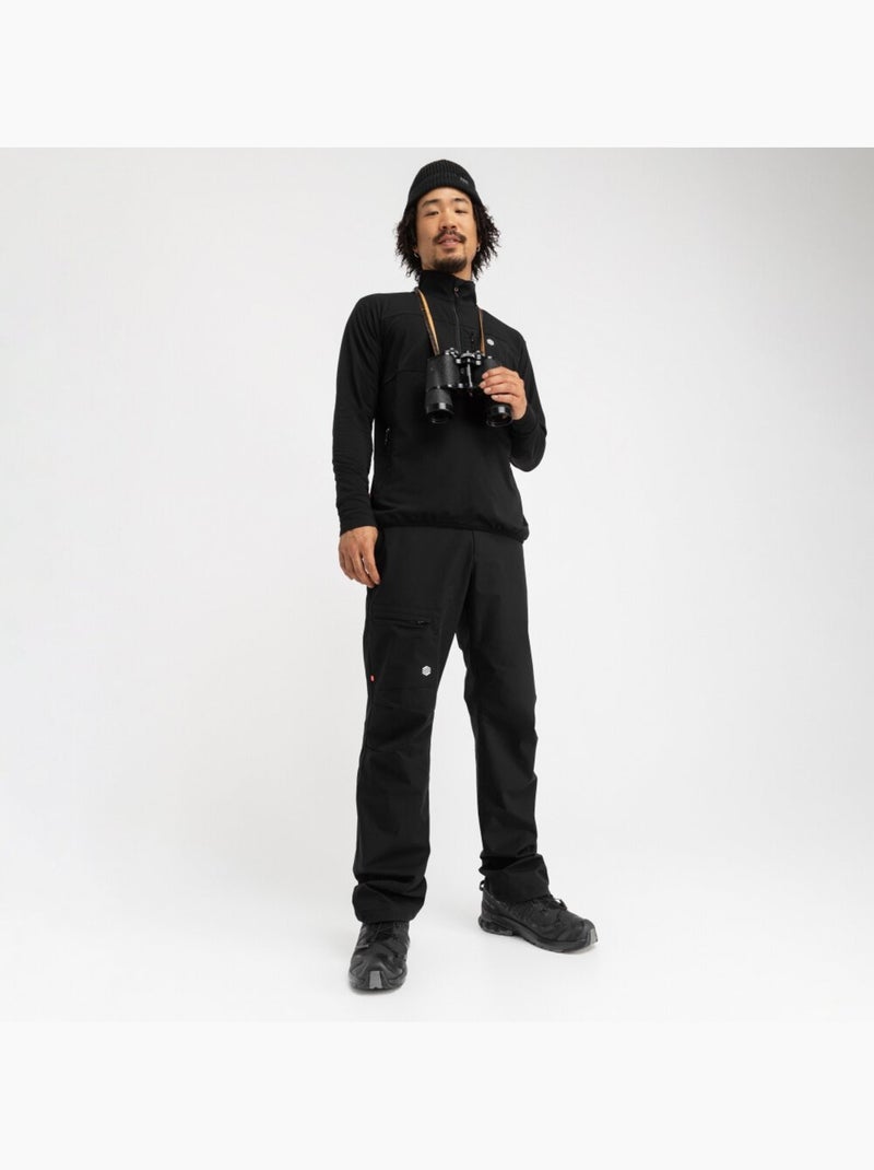 Camisola polar de caminhada para homem Preto - Kiabi