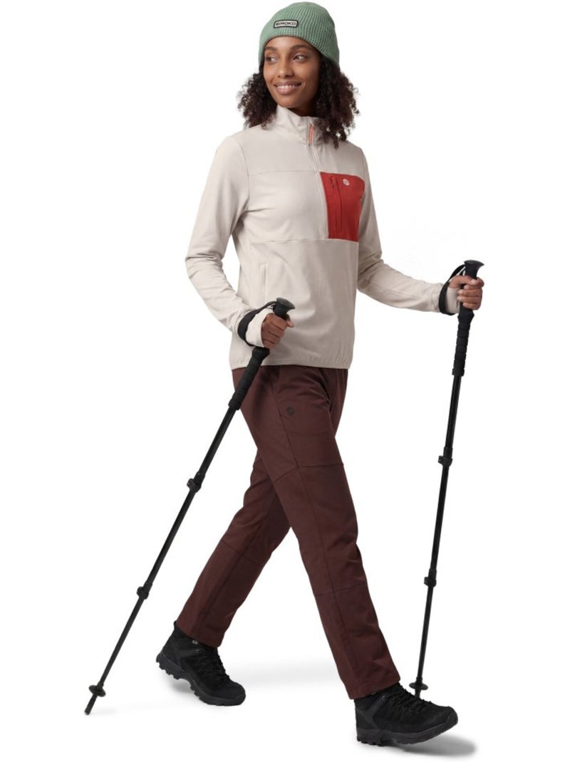 Camisola polar de caminhada para mulher Bege - Kiabi