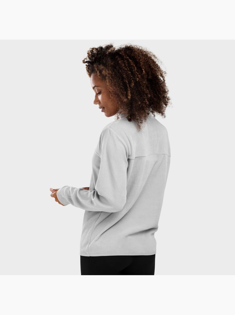 Camisola polar fina mulher Bege-cinza - Kiabi