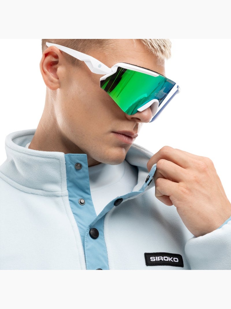 Camisola polar grossa com meio fecho para homem Azul - Kiabi