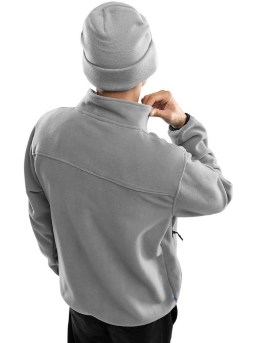 Camisola polar grossa com meio fecho para homem - Kiabi